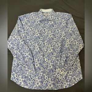 Men’s Tommy Bahama Sarasota Stretch Long Sleeve Button Down Floral Shirt XL